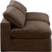 Comfy Velvet Sofa Brown - 189Brown-S78 - Vega Furniture