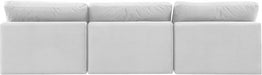 Comfy Velvet Sofa Cream - 189Cream-S117 - Vega Furniture