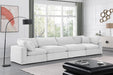 Comfy Velvet Sofa Cream - 189Cream-S158 - Vega Furniture