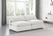 Comfy Velvet Sofa Cream - 189Cream-S78 - Vega Furniture