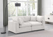 Comfy Velvet Sofa Cream - 189Cream-S80 - Vega Furniture