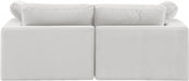 Comfy Velvet Sofa Cream - 189Cream-S80 - Vega Furniture