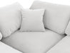 Comfy Velvet Sofa Cream - 189Cream-S80 - Vega Furniture