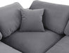 Comfy Velvet Sofa Grey - 189Grey-S80 - Vega Furniture