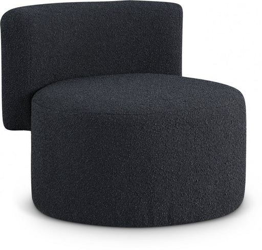 Como Black Boucle Fabric Accent Chair - 567Black - Vega Furniture