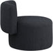 Como Black Boucle Fabric Accent Chair - 567Black - Vega Furniture