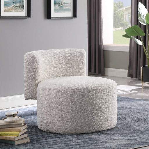 Como Cream Boucle Fabric Accent Chair - 567Cream - Vega Furniture