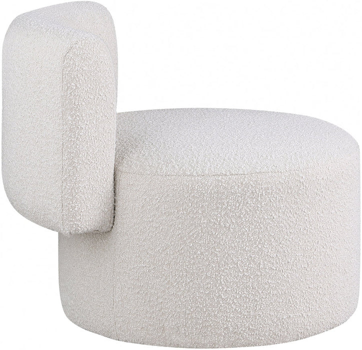 Como Cream Boucle Fabric Accent Chair - 567Cream - Vega Furniture