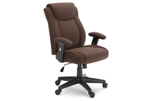 Corbindale Brown/Black Home Office Chair - H220-05A - Vega Furniture