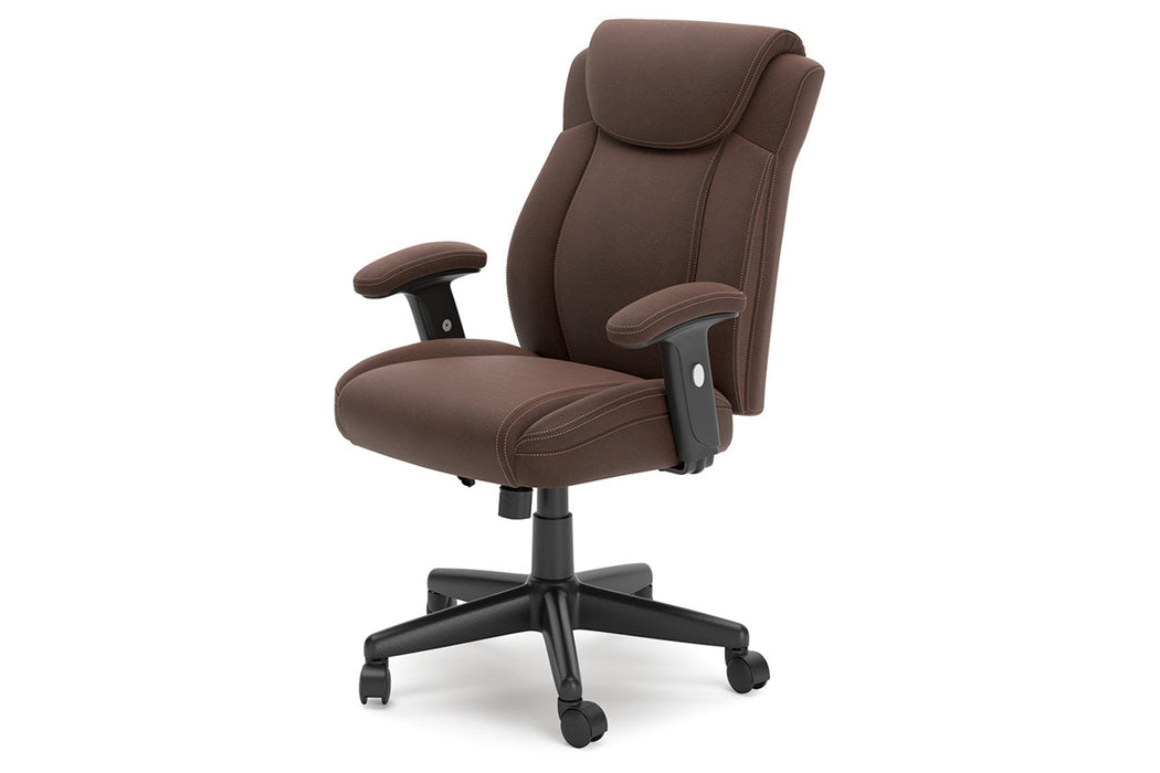 Corbindale Brown/Black Home Office Chair - H220-05A - Vega Furniture