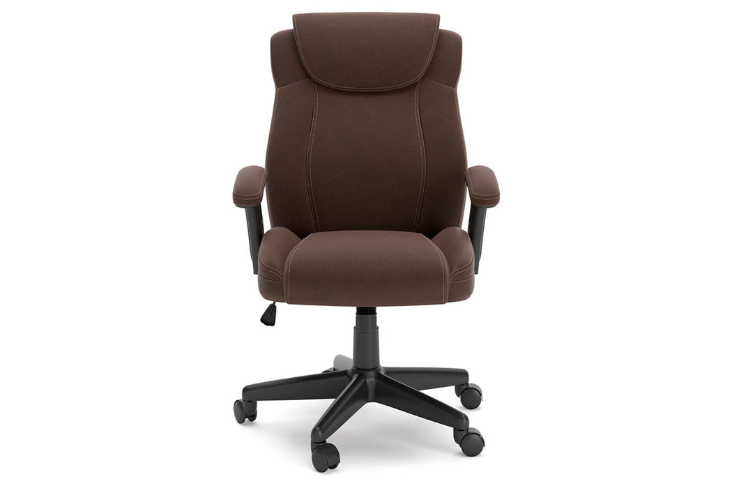 Corbindale Brown/Black Home Office Chair - H220-05A - Vega Furniture