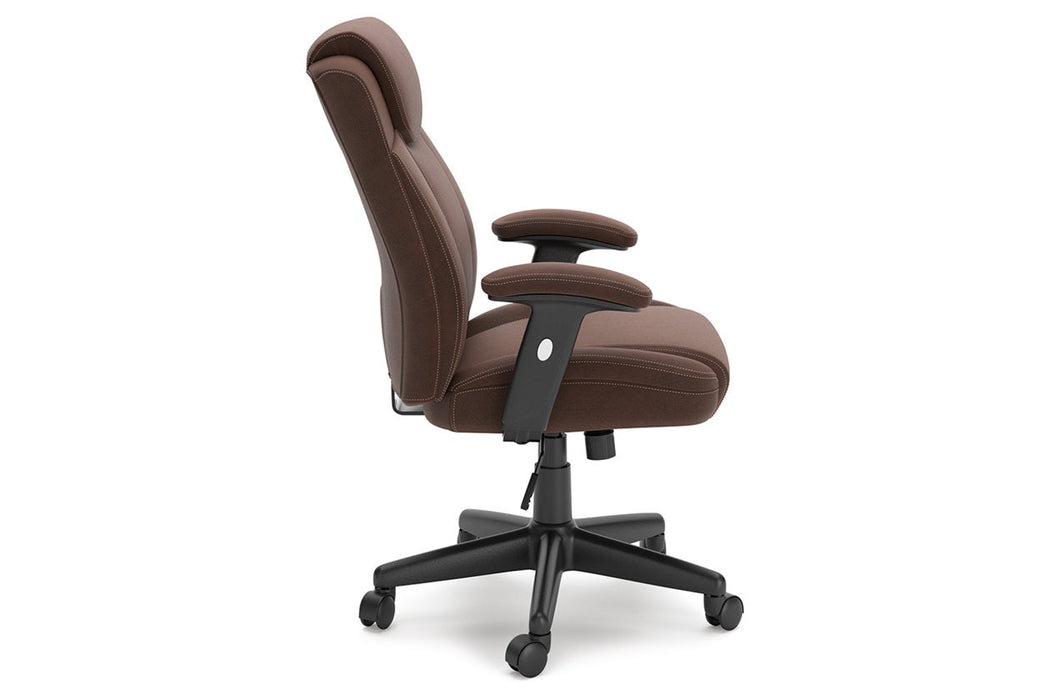 Corbindale Brown/Black Home Office Chair - H220-05A - Vega Furniture