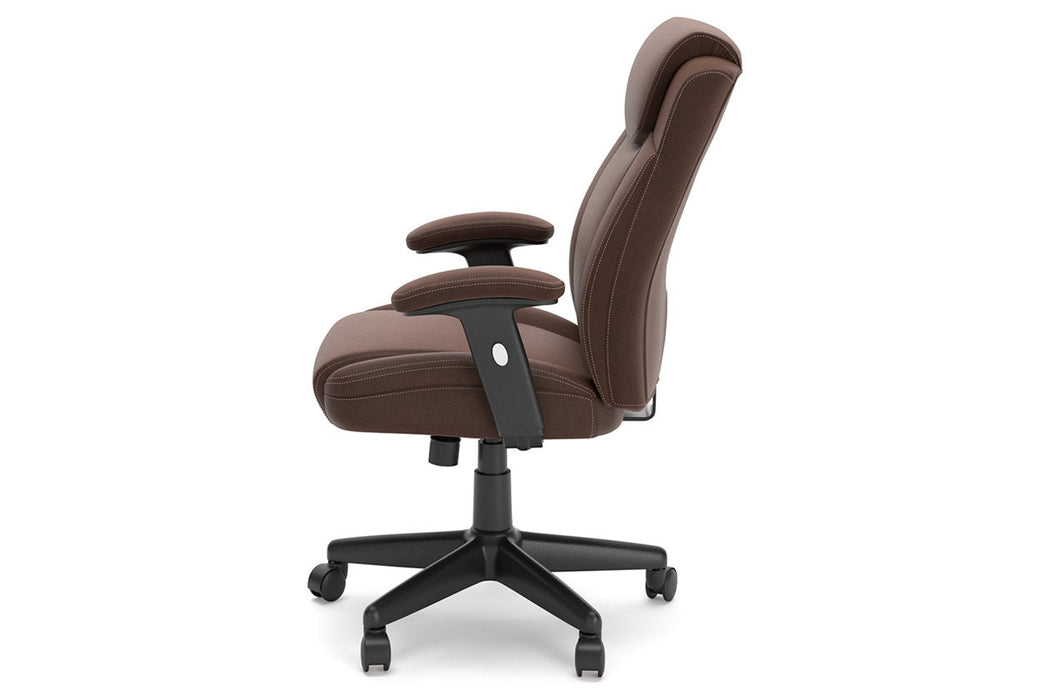 Corbindale Brown/Black Home Office Chair - H220-05A - Vega Furniture