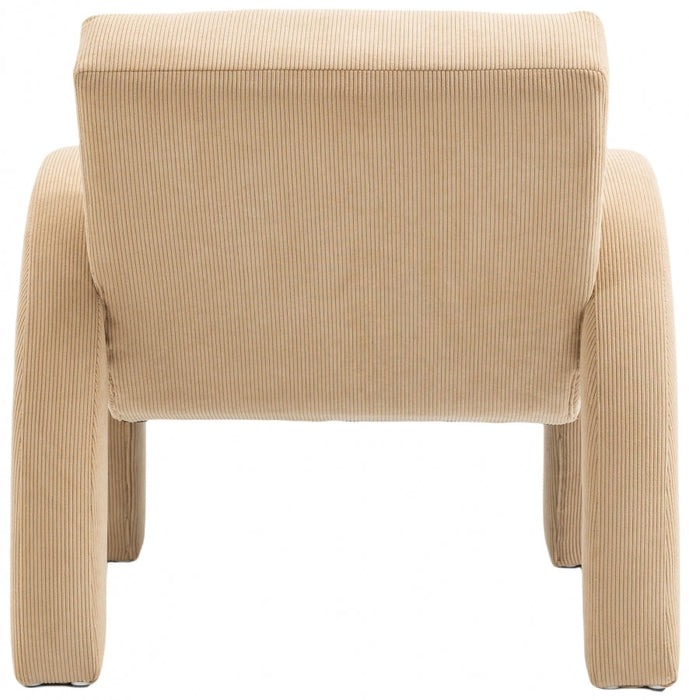 Corduroy Fabric Accent Chair Beige - 413Beige - Vega Furniture