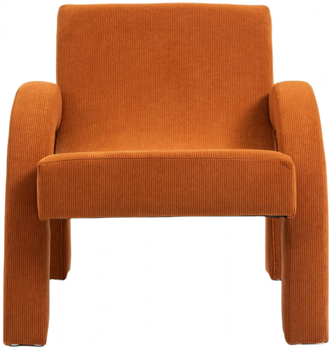 Corduroy Fabric Accent Chair Cognac - 413Cognac - Vega Furniture