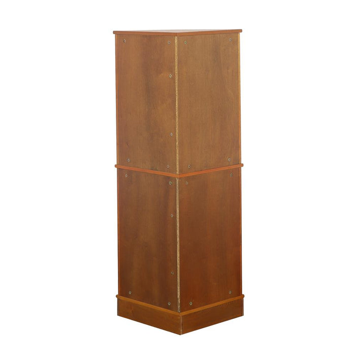 Coreosis Golden Brown 4-Shelf Corner Curio Cabinet - 950185 - Vega Furniture