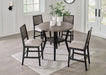 Corloda Black/Gray Counter Height Dining Table and 4 Barstools (Set of 5) - D426-223 - Vega Furniture