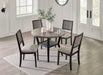 Corloda Black/Gray Dining Table and 4 Chairs (Set of 5) - D426-225 - Vega Furniture