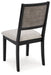 Corloda Black/Gray Dining Table and 4 Chairs (Set of 5) - D426-225 - Vega Furniture