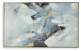 Cormette Blue/White/Gold Finish Wall Art - A8000388 - Vega Furniture