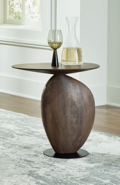 Cormmet Brown/Black Accent Table - A4000612 - Vega Furniture