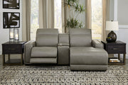 Correze Gray 3-Piece Power Reclining Sectional with Chaise - SET | U9420257 | U9420258 | U9420297 - Vega Furniture