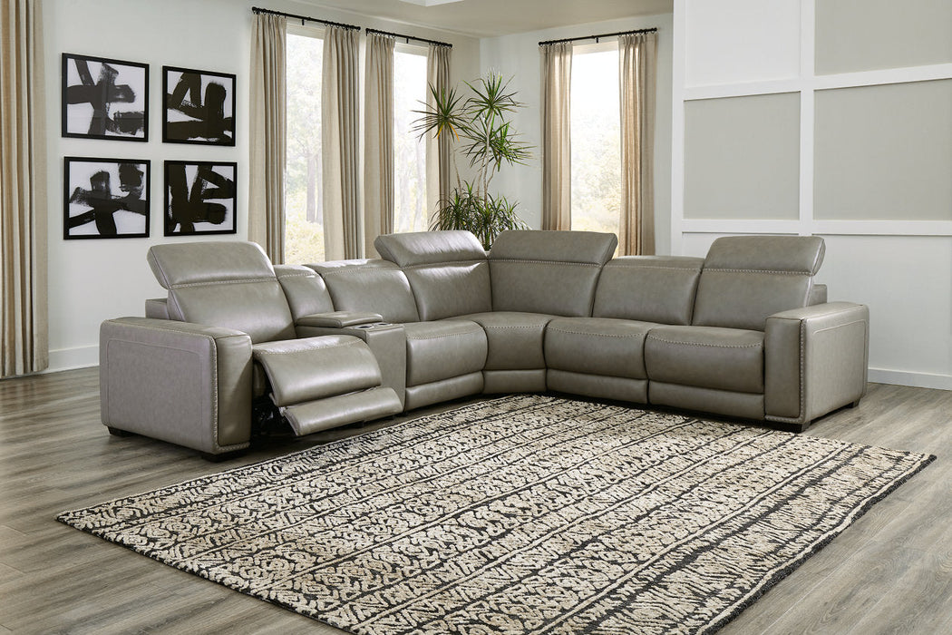 Correze Gray 6-Piece Power Reclining Sectional - SET | U9420246 | U9420246A | U9420257 | U9420258 | U9420262 | U9420277 - Vega Furniture