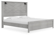 Cottonburg Light Gray/White King Panel Bed - SET | B1192-56 | B1192-58 | B1192-99 - Vega Furniture