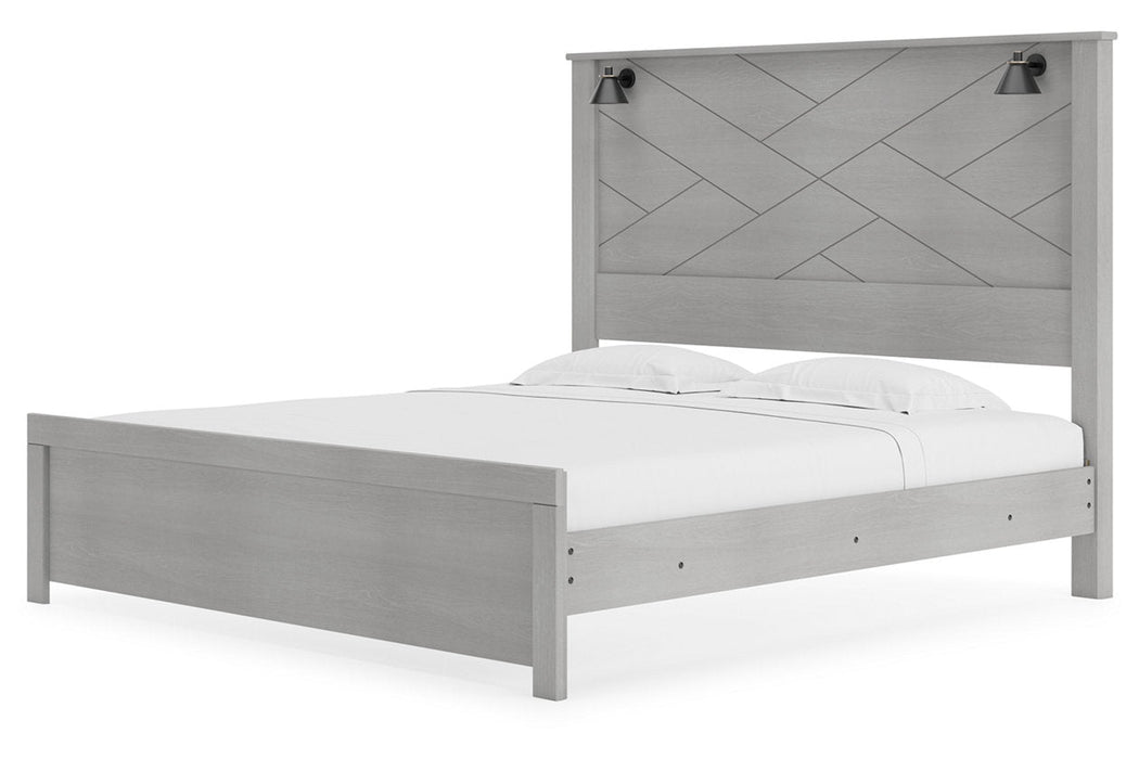 Cottonburg Light Gray/White King Panel Bed - SET | B1192-56 | B1192-58 | B1192-99 - Vega Furniture