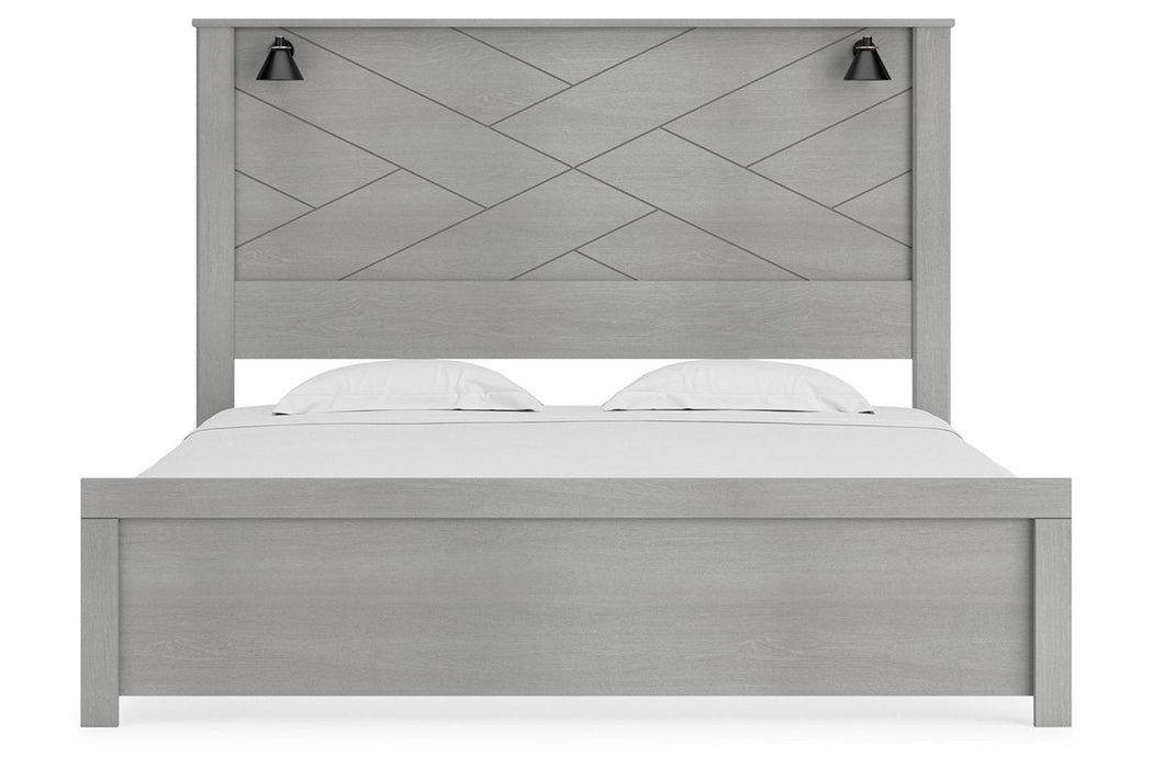 Cottonburg Light Gray/White King Panel Bed - SET | B1192-56 | B1192-58 | B1192-99 - Vega Furniture