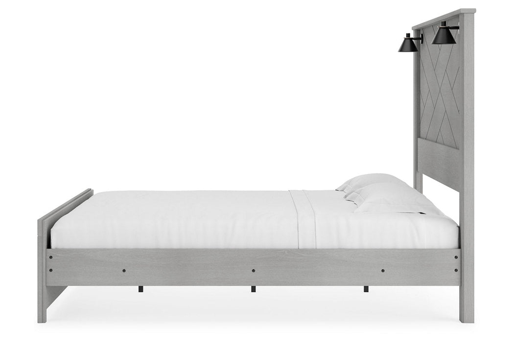 Cottonburg Light Gray/White King Panel Bed - SET | B1192-56 | B1192-58 | B1192-99 - Vega Furniture
