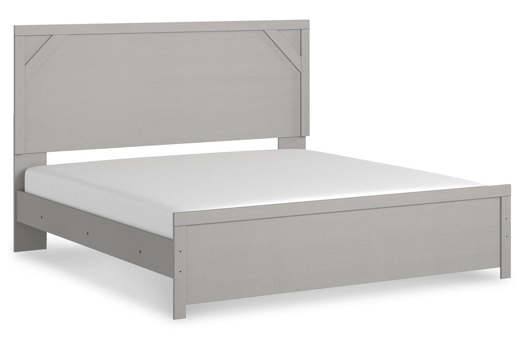 Cottonburg Light Gray/White King Panel Bed - SET | B1192-72 | B1192-97 - Vega Furniture