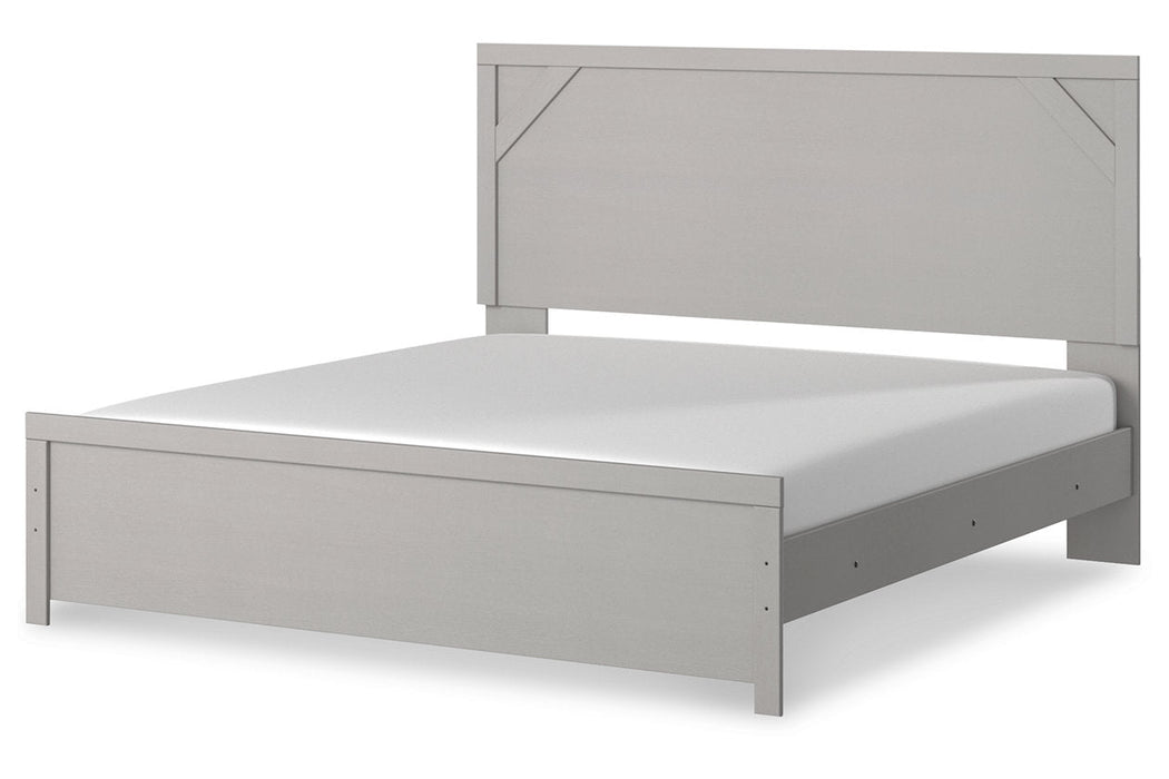 Cottonburg Light Gray/White King Panel Bed - SET | B1192-72 | B1192-97 - Vega Furniture