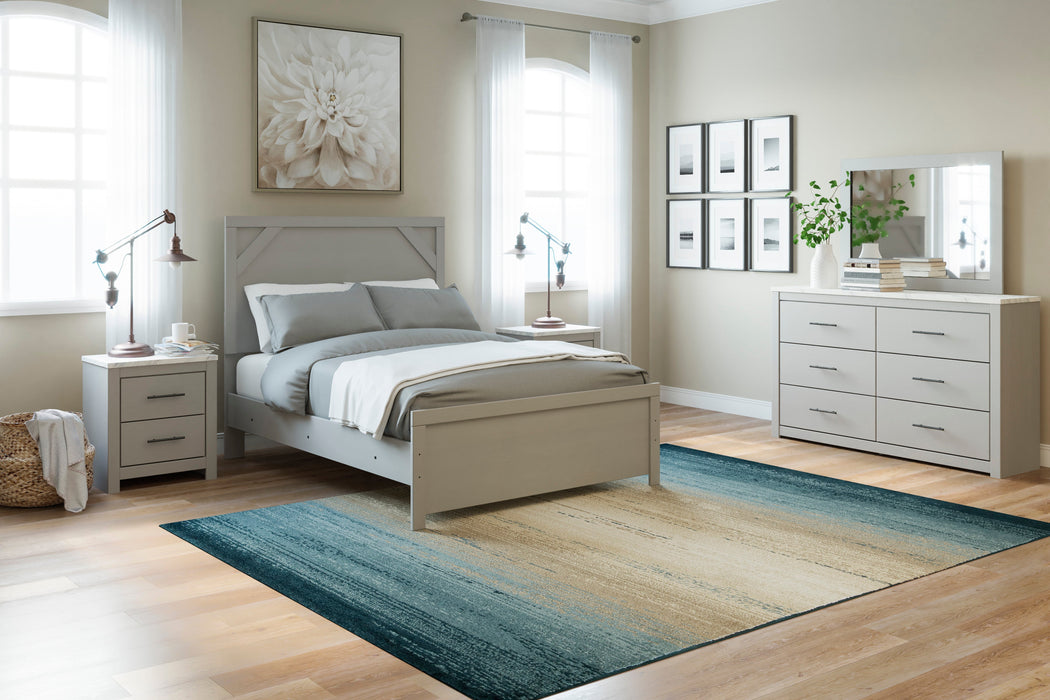 Cottonburg Light Gray/White Panel Youth Bedroom Set - SET | B1192-55 | B1192-86 | B1192-31 | B1192-36 - Vega Furniture