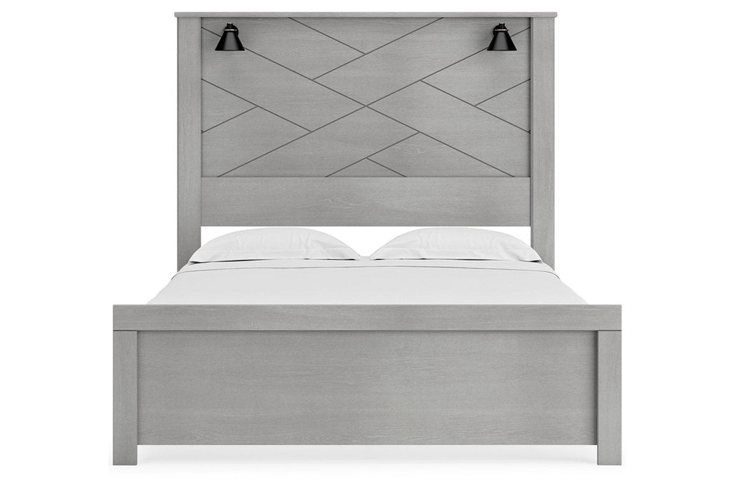 Cottonburg Light Gray/White Queen Panel Bed - SET | B1192-54 | B1192-57 | B1192-98 - Vega Furniture