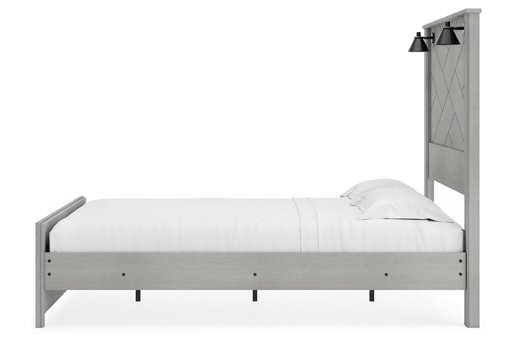 Cottonburg Light Gray/White Queen Panel Bed - SET | B1192-54 | B1192-57 | B1192-98 - Vega Furniture