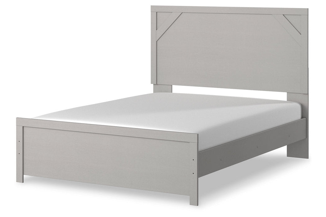 Cottonburg Light Gray/White Queen Panel Bed - SET | B1192-71 | B1192-96 - Vega Furniture