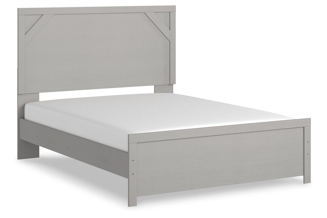 Cottonburg Light Gray/White Queen Panel Bed - SET | B1192-71 | B1192-96 - Vega Furniture