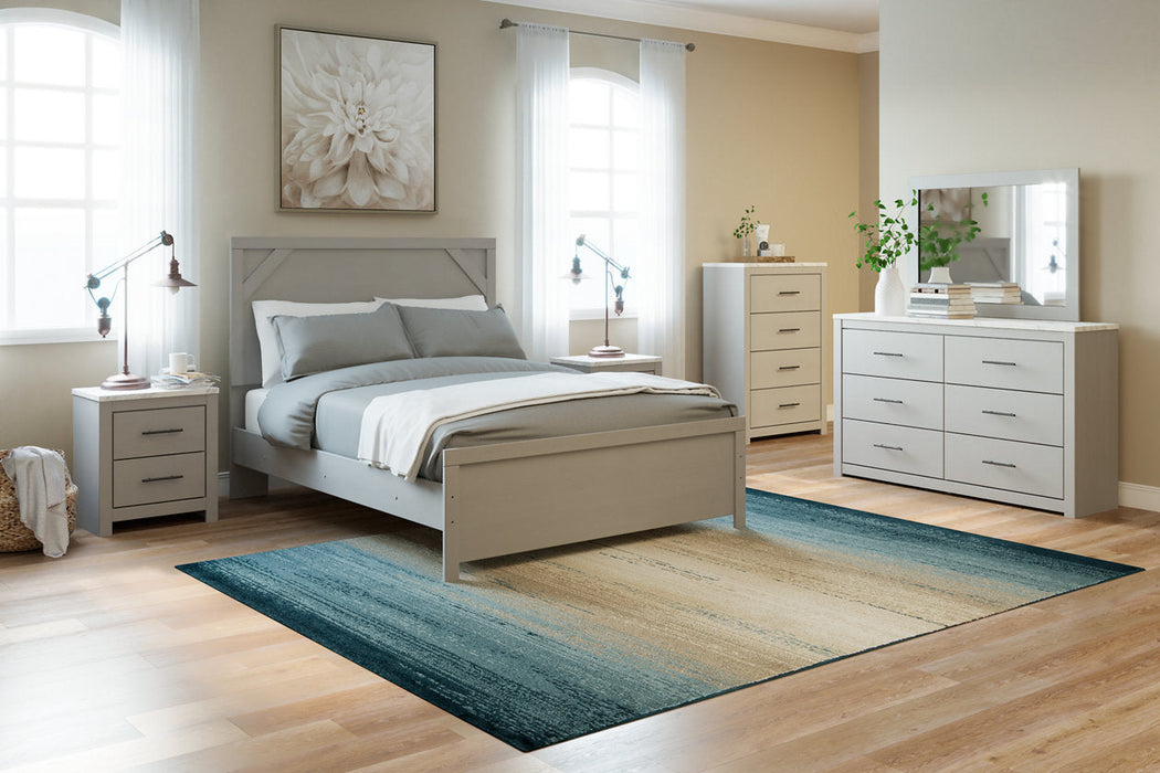 Cottonburg Light Gray/White Queen Panel Bed - SET | B1192-71 | B1192-96 - Vega Furniture