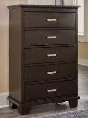 Covetown Dark Brown Chest of Drawers - B441-46 - Vega Furniture