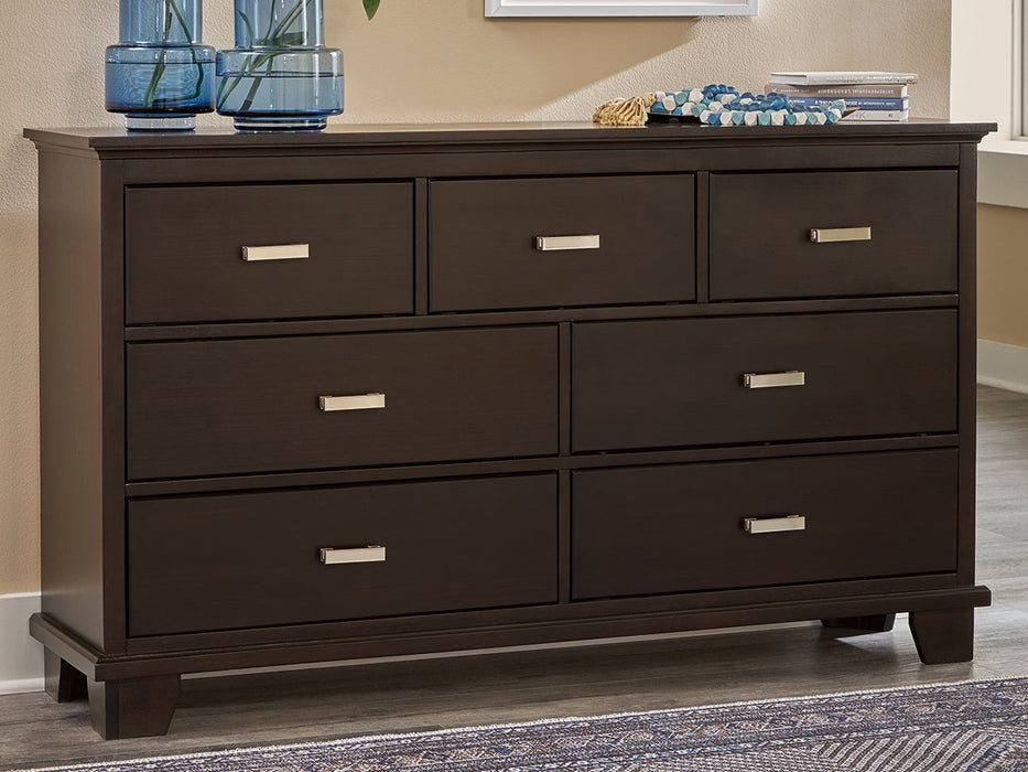 Covetown Dark Brown Dresser - B441-31 - Vega Furniture