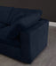 Cozy Blue Velvet Modular Fiber Filled Cloud-Like Comfort Overstuffed 80" Loveseat - 634Navy-S80 - Vega Furniture