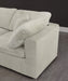 Cozy Cream Velvet Modular Fiber Filled Cloud-Like Comfort Overstuffed 158" Sofa - 634Cream-S158 - Vega Furniture