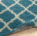 Cozy Moroccan Trellis Turquoise Shaggy Area Rug - 8X10 - SHG2276-8x10 - Vega Furniture