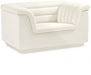 Cream Cascade Velvet Fabric Chair - 192Cream-C - Vega Furniture