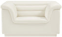 Cream Cascade Velvet Fabric Chair - 192Cream-C - Vega Furniture