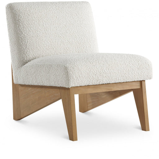 Cream Chapman Boucle Fabric Accent Chair - 460Natural - Vega Furniture