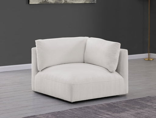 Cream Ease Fabric Modular Corner Chair - 696Cream-Corner - Vega Furniture