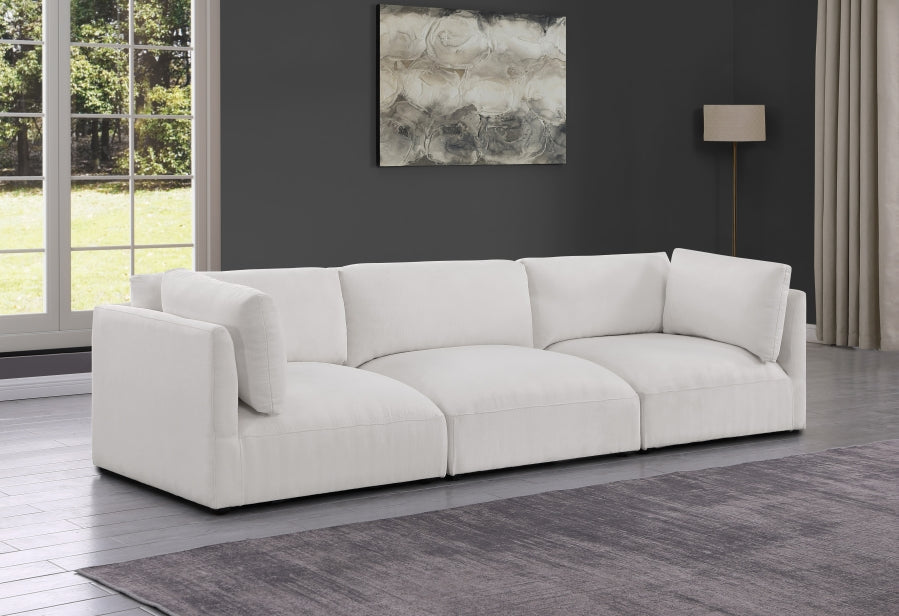 Cream Ease Fabric Modular Sofa - 696Cream-S114B - Vega Furniture