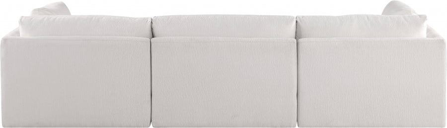 Cream Ease Fabric Modular Sofa - 696Cream-S114B - Vega Furniture